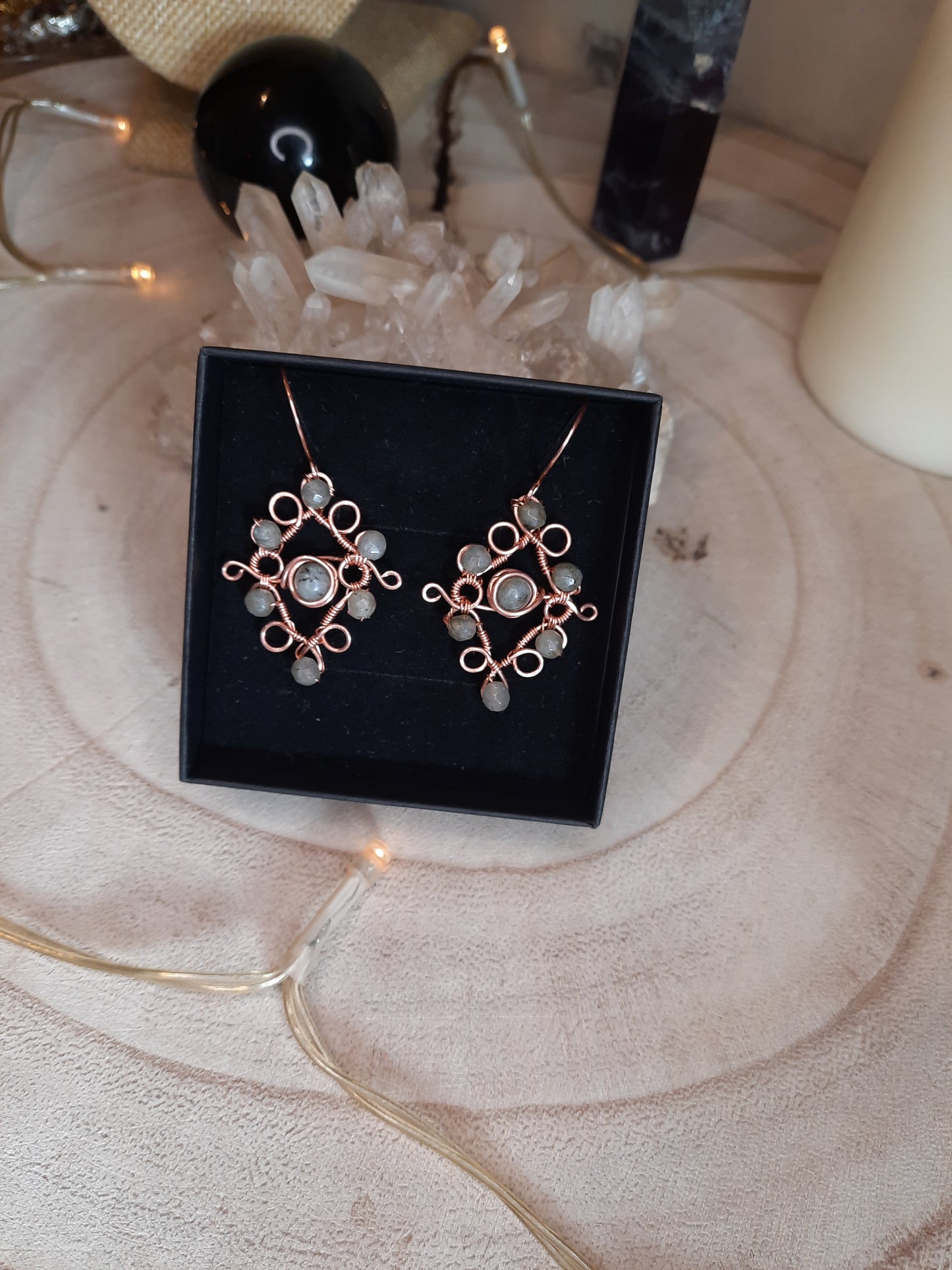 Labradorite Earrings