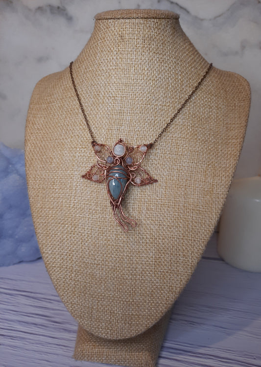 Aquamarine Fairy Pendant