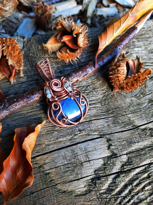 Blue Labradorite Pumpkin