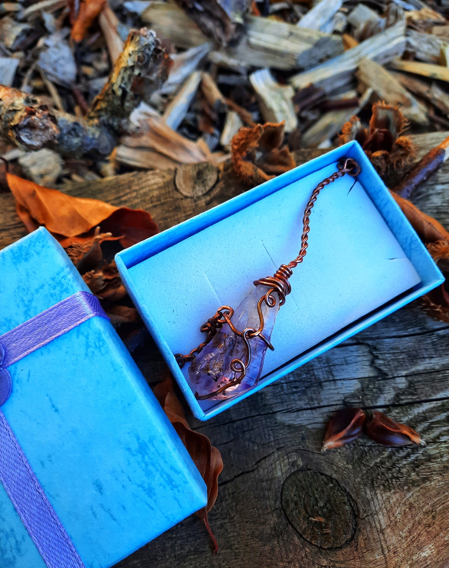 Amethyst Broom Pendant