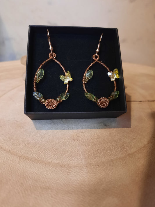 Elements by Swarovski Butterfly Earrings