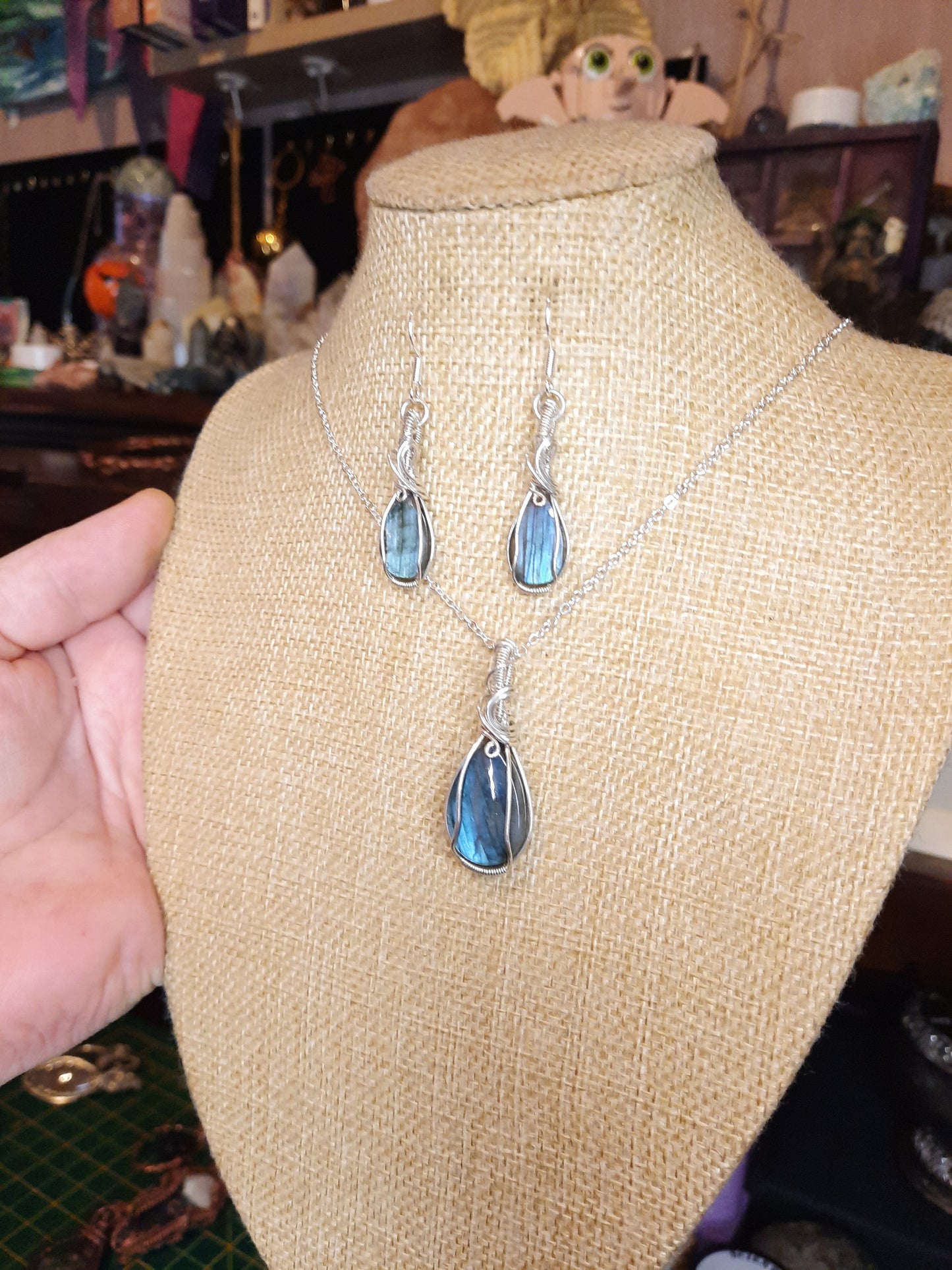 Blue Labradorite Set