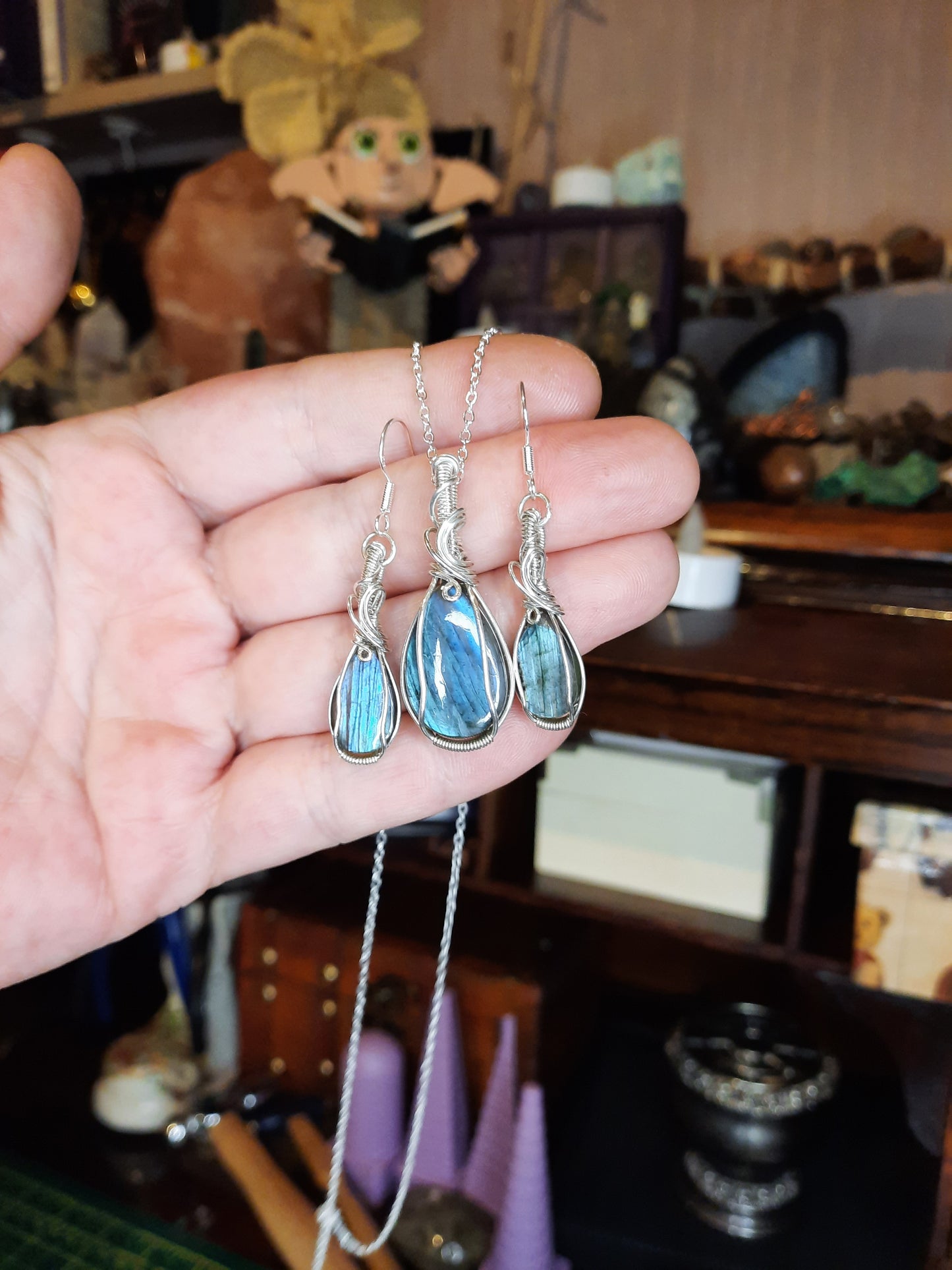 Blue Labradorite Set